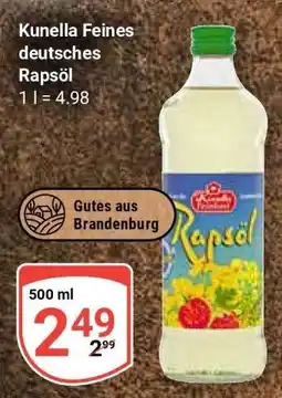 Globus Kunella Feines, deutsches Rapsöl Angebot