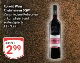 Globus Rotwild Wein Rheinhessen DQW Angebot