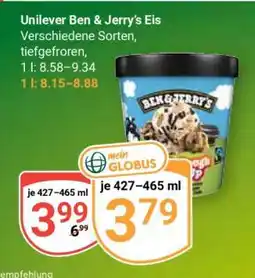 Globus Unilever Ben & Jerry’s Eis Angebot