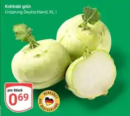 Globus Kohlrabi grün Angebot