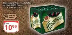 Globus Wernesgrüner Pils oder Alkoholfrei Angebot