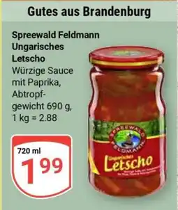 Globus Spreewald Feldmann Ungarisches Letscho Angebot