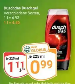 Globus DUSCHDAS Duschgel Angebot