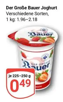 Globus Der Große Bauer Joghurt Angebot
