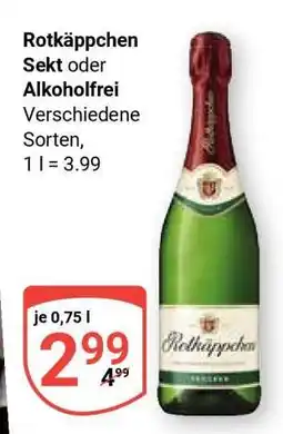 Globus Rotkäppchen Sekt oder Alkoholfrei Angebot