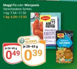 Globus MAGGI Fix oder Würzpaste Angebot