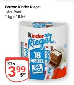 Globus FERRERO Kinder Riegel Angebot