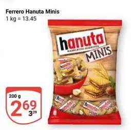 Globus FERRERO Hanuta Minis Angebot