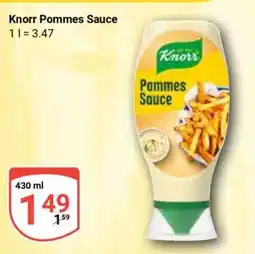 Globus Knorr Pommes Sauce Angebot