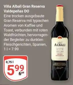 Globus Viña Albali Gran Reserva Valdepeñas DO Angebot