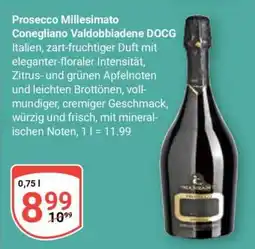 Globus Prosecco Millesimato Conegliano Valdobbiadene DOCG Angebot