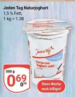 Globus Jeden Tag Naturjoghurt Angebot