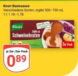 Globus KNORR Basissauce Angebot