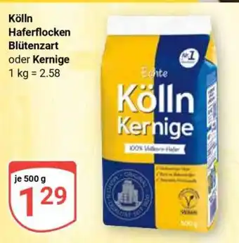 Globus Kölln Haferflocken Blütenzart oder Kernige Angebot