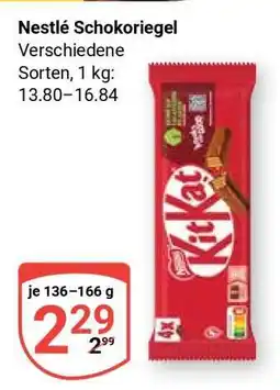 Globus Nestlé Schokoriegel Angebot