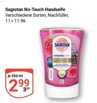 Globus Sagrotan No-Touch Handseife Angebot