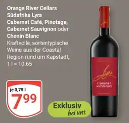 Globus Orange River Cellars Südafrika Lyra Cabernet Café, Pinotage, Cabernet Sauvignon oder Chenin Blanc Angebot