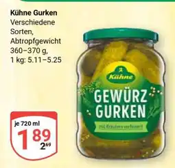 Globus Kühne Gurken Angebot