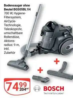 Globus Bodensauger ohne Beutel BGS05BL1H Angebot
