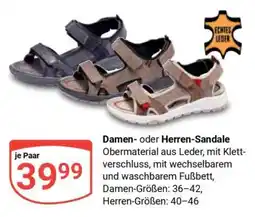Globus Damen- oder Herren-Sandale Angebot