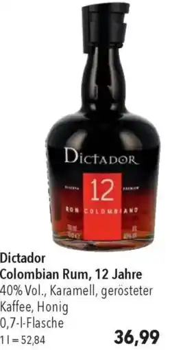 CITTI Markt Dictador Colombian Rum, 12 Jahre Angebot
