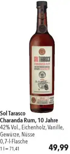 CITTI Markt Sol Tarasco Charanda Rum, 10 Jahre Angebot