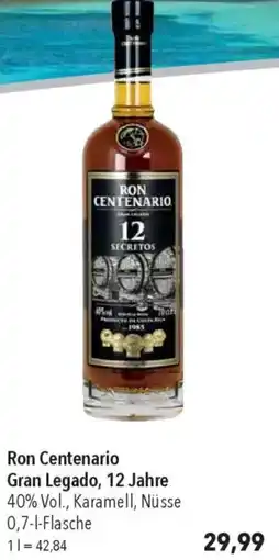 CITTI Markt Ron Centenario Gran Legado, 12 Jahre Angebot