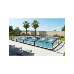 Netto Marken-Discount Vorverkauf Poolüberdachung Aqualina aus Aluminium, ca. 6,63 x 3,26 x 0,8 m Angebot
