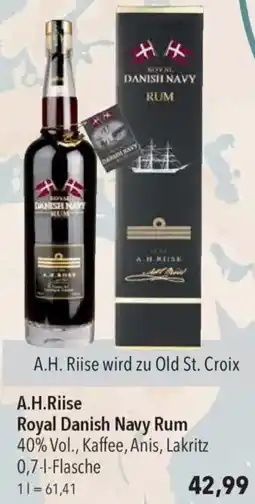 CITTI Markt A.H.Riise Royal Danish Navy Rum Angebot