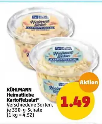 PENNY Kühlmann Heimatliebe Kartoffelsalat 330g Angebot