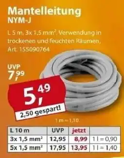 Sonderpreis Baumarkt Mantelleitung NYM-J Angebot