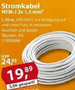 Sonderpreis Baumarkt Stromkabel NYM-J 3x 1,5 mm² Angebot