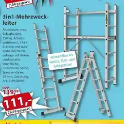 Sonderpreis Baumarkt 3in1-Mehrzweckleiter Angebot