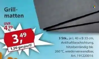 Sonderpreis Baumarkt Grillmatten Angebot