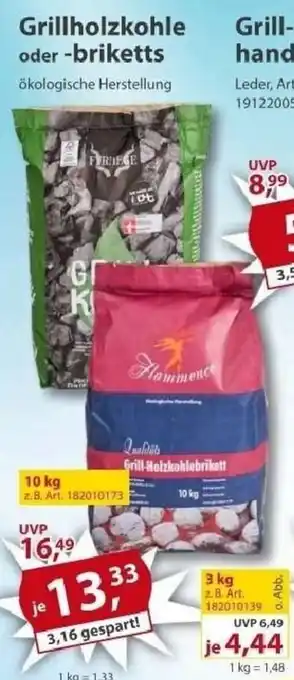 Sonderpreis Baumarkt Grillholzkohle oder -briketts Angebot