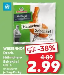 Kaufland WIESENHOF Dtsch. Hähnchen Schenkel Angebot