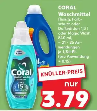 Kaufland CORAL Waschmittel Angebot