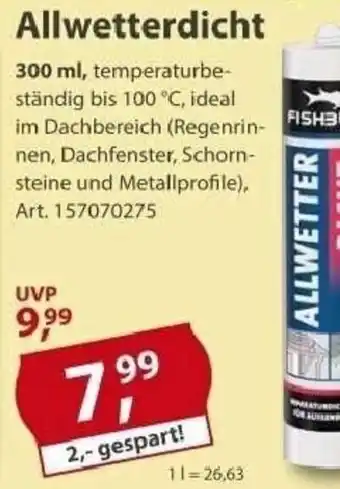 Sonderpreis Baumarkt FISHBull Allwetterdicht Angebot