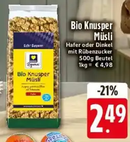 Edeka Bio Knusper Müsli Angebot