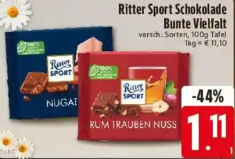 Edeka Ritter Sport Schokolade Bunte Vielfalt Angebot