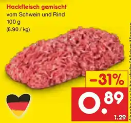 Netto Marken-Discount Hackfleisch gemischt Angebot