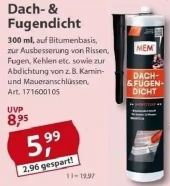 Sonderpreis Baumarkt MEM Dach- & Fugendicht Angebot