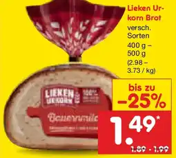 Netto Marken-Discount Lieken Urkorn Brot Angebot