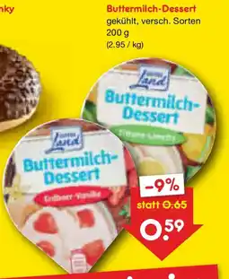 Netto Marken-Discount Buttermilch-Dessert Angebot