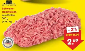 Netto Marken-Discount GUT PONHOLZ Schweine Hackfleisch Angebot