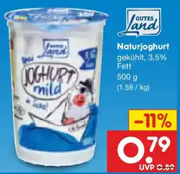 Netto Marken-Discount Naturjoghurt Angebot