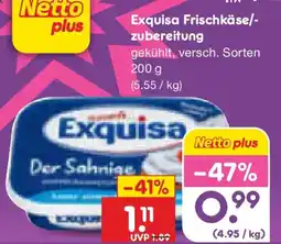 Netto Marken-Discount Exquisa Frischkäse/- zubereitung Angebot