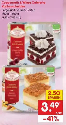 Netto Marken-Discount Coppenrath & Wiese Cafeteria Kuchenschnitten Angebot
