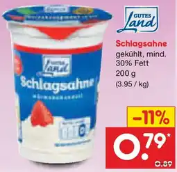 Netto Marken-Discount Schlagsahne Angebot
