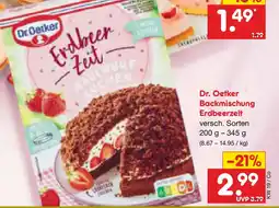 Netto Marken-Discount Dr. Oetker Backmischung Erdbeerzeit Angebot